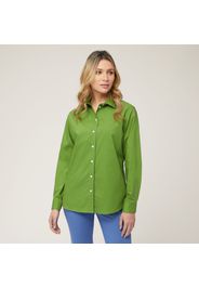 Camicia Con Contrasti Interni, Verde, Taglia: 38