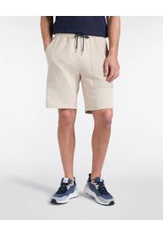 Bermuda Sportivi Uomo con Tasche, Uomo, Beige, Taglia: S