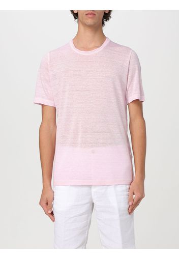 T-Shirt 120% LINO Uomo colore Rosa