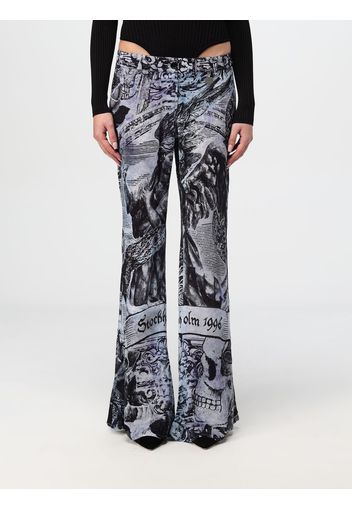 Pantalone Acne Studios in viscosa stampata