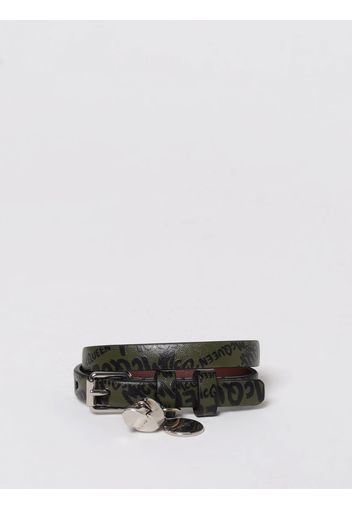 Bracciale Alexander McQueen in pelle con charm