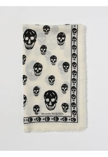 Sciarpa Skull Alexander McQueen in lana jacquard