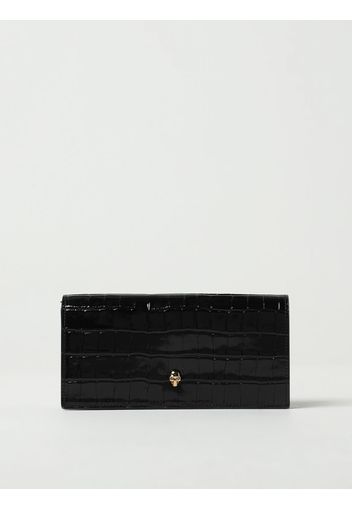 Borsa wallet Alexander McQueen in pelle stampa cocco