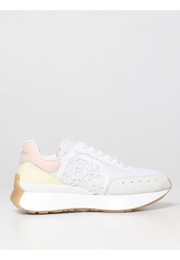 Sneakers Alexander McQueen in mesh e pelle con logo Seal