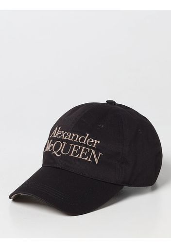 Cappello Alexander McQueen in cotone con logo ricamato