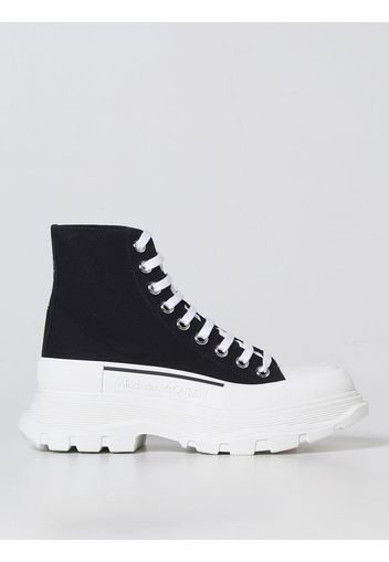 Stivaletto Tread Slick Graffiti Alexander McQueen in canvas