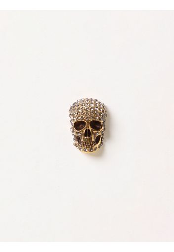 Orecchino Skull Alexander McQueen in pavè di strass