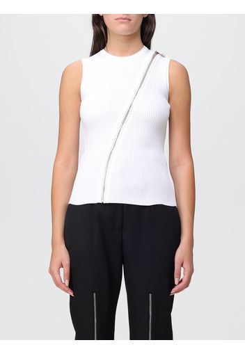 Top Alexander McQueen in misto viscosa con zip