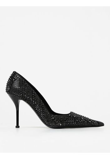 Pump Alexander McQueen in pelle con strass