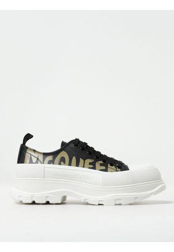 Sneakers tread slick graffiti Alexander McQueen in nappa