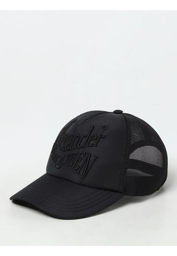 Cappello Alexander McQueen in nylon e mesh