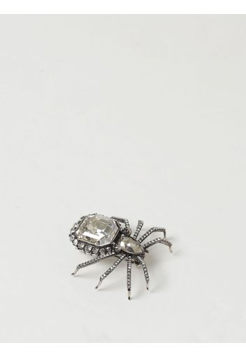 Spilla Spider Alexander McQueen in ottone con strass incastonati