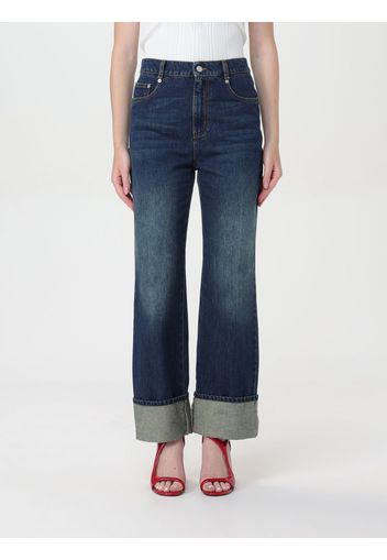 Jeans a vita alta Alexander McQueen