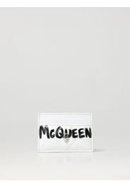 Portacarte Alexander McQueen in pelle trapuntata