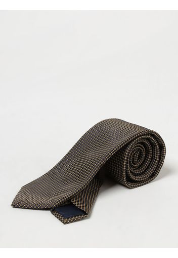 Cravatta Altea in seta e cotone con lavorazione jacquard
