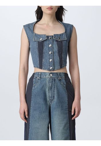 Top Ambush in denim e nylon