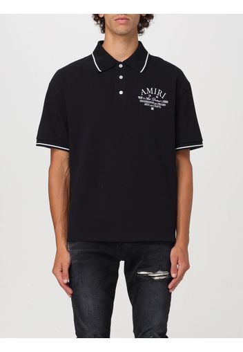 Polo Amiri in piquet di cotone con logo