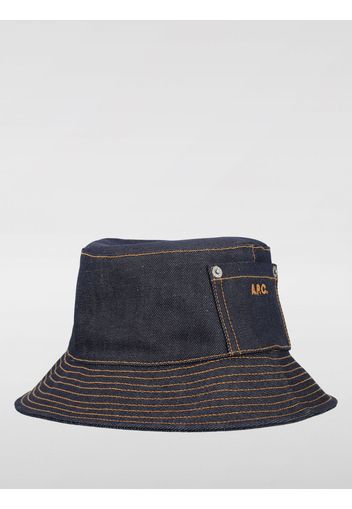 Cappello A.P.C. in denim di cotone