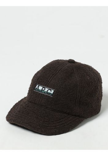 Cappello A.P.C. in pile arricciato con logo