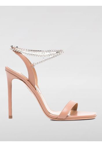 Sandalo So Nude Aquazzura in nappa con strass