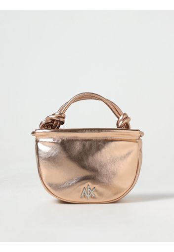 Borsa armani exchange in pelle metallizzata