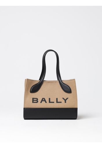 Borsa Bar Keep On Bally in canvas e pelle a grana