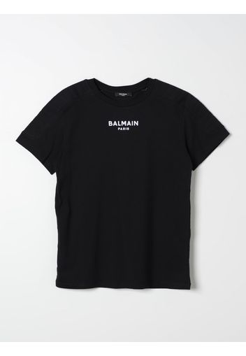 T-shirt Balmain Kids in cotone con dettaglio trapuntato