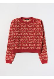 Maglia Balmain Kids in misto viscosa e lana