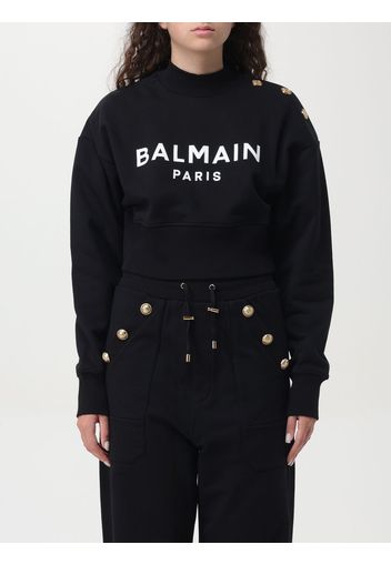 Felpa Balmain in cotone con logo