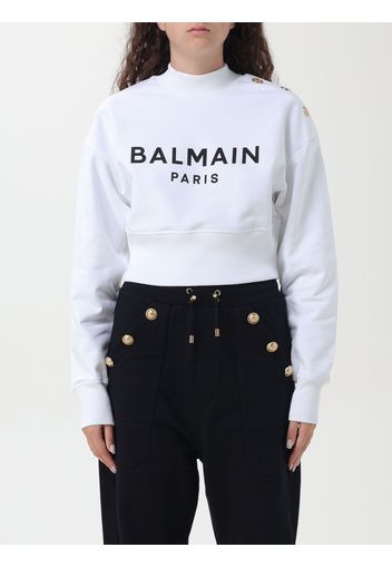 Felpa Balmain in cotone con logo