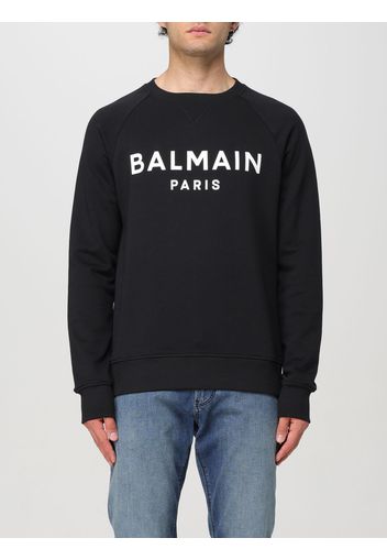 Felpa a girocollo con logo Balmain