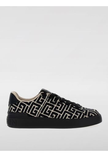 Sneakers B-Court Balmain in canvas con logo jacquard