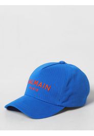 Cappello Balmain in cotone con logo ricamato