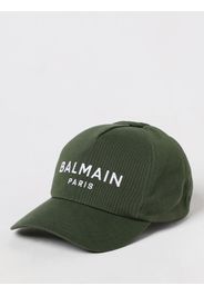 Cappello Balmain in cotone con logo ricamato