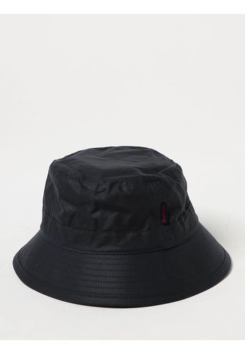 Cappello Barbour in cotone cerato con logo