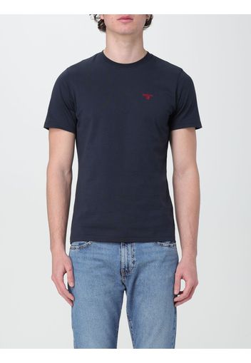 T-shirt Barbour in cotone con logo ricamato