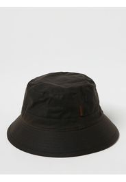 Cappello Barbour in cotone cerato con logo