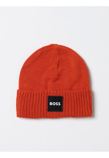 Cappello Boss Kidswear in maglia con logo