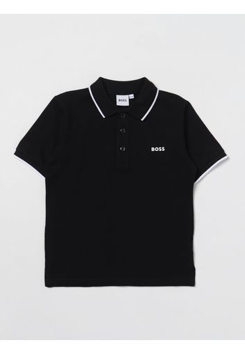 Polo BOSS KIDSWEAR Bambino colore Nero