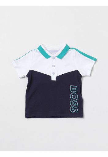 T-Shirt BOSS KIDSWEAR Bambino colore Blue