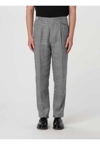 Pantalone Brunello Cucinelli in misto lino Principe di Galles