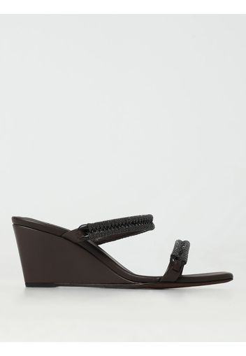 Mules Brunello Cucinelli in nappa con monile