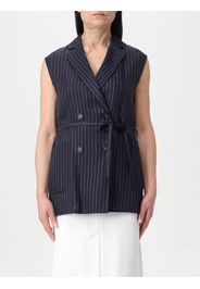 Gilet Brunello Cucinelli doppiopetto in cotone a righe