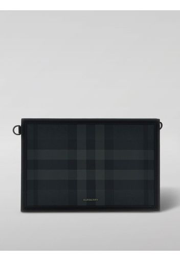 Clutch Burberry in cotone spalmato check