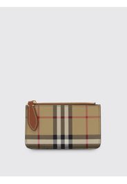 Portamonete Burberry in cotone spalmato Vintage Check