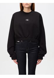 Felpa cropped Calvin Klein Jeans in jersey