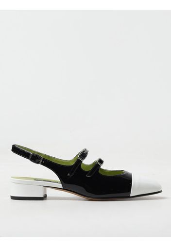 Mary Jane slingback Abricot Carel Paris in vernice