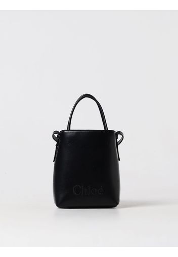 Borsa Sense Chloè in pelle con logo ricamato