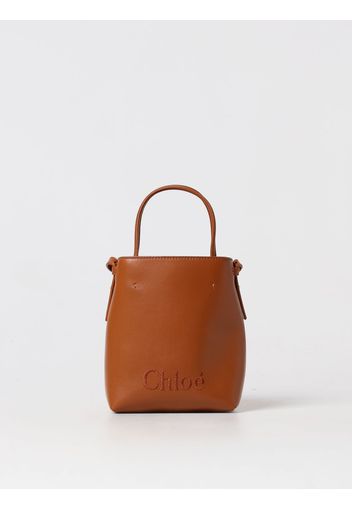 Borsa Sense Chloè in pelle con logo ricamato