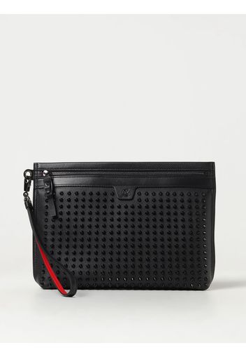 Pochette Christian Louboutin in pelle con borchie